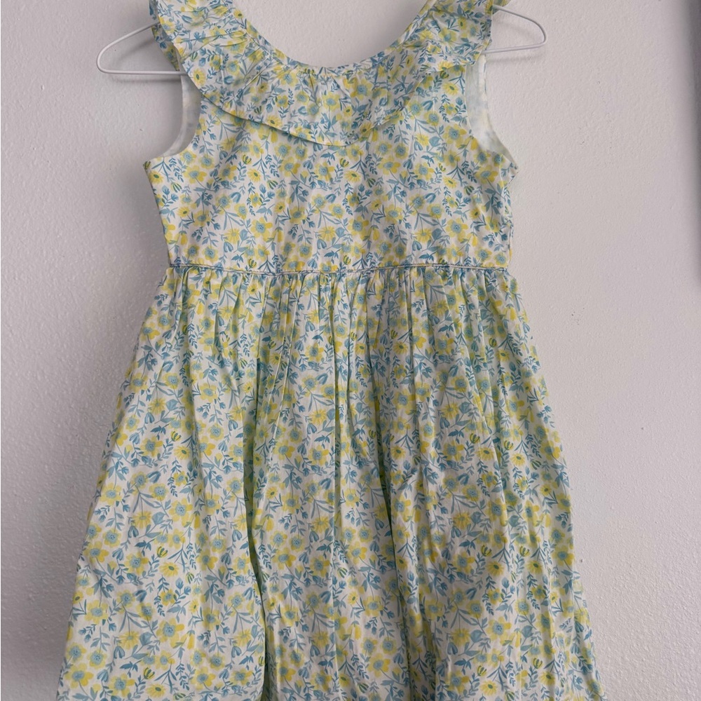 Tommy Bahama Kids Floral Dress - Yellow and Blue